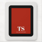 シンプルモノグラスタイリッシュム色ブロック マウスパッド (正面)