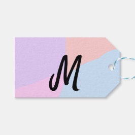 シンプルモノグラミニマルムのロゴパーソナライズされたベーキング ギフトタグ