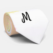 シンプルモノグラミニマルムのロゴパーソナライズされたベーキング ネクタイ (ロール)