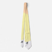 シンプルモノグラミニマルムのロゴパーソナライズされたベーキング ネクタイ (裏面)