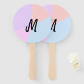 シンプルモノグラミニマルムのロゴパーソナライズされたベーキング ハンドファン (正面&裏面)