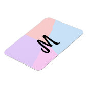 シンプルモノグラミニマルムのロゴパーソナライズされたベーキング マグネット (左側)