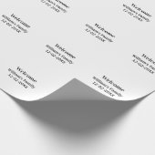 シンプルモノグラミニマルムのロゴパーソナライズされたベーキング ラッピングペーパー (角)