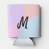 シンプルモノグラミニマルムのロゴパーソナライズされたベーキング 缶クーラー (裏面)