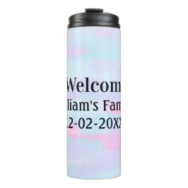 シンプルモノグラミニマルムのロゴ歓迎パーソナライズされた タンブラー