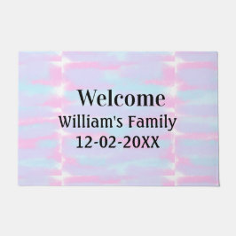 シンプルモノグラミニマルムのロゴ歓迎パーソナライズされた ドアマット