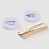 シンプルモノグラミニマルムのロゴ歓迎パーソナライズされた ハンドファン (組立なし)