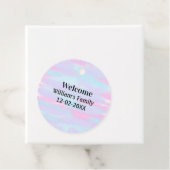 シンプルモノグラミニマルムのロゴ歓迎パーソナライズされた フェイバータグ (インサイチュ)