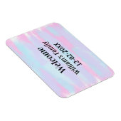 シンプルモノグラミニマルムのロゴ歓迎パーソナライズされた マグネット (右側)