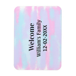 シンプルモノグラミニマルムのロゴ歓迎パーソナライズされた マグネット