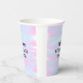 シンプルモノグラミニマルムのロゴ歓迎パーソナライズされた 紙コップ (右)