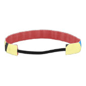 シンプルモノグラムあなたの名前を追加しますミニマル男t アスレチックヘッドバンド (裏面)