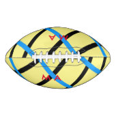 シンプルモノグラムあなたの名前を追加しますミニマル男t アメリカンフットボール (正面)