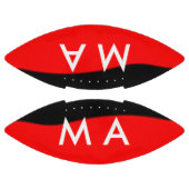 シンプルモノグラムあなたの名前を追加しますミニマル男t アメリカンフットボール (パネル)