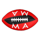 シンプルモノグラムあなたの名前を追加しますミニマル男t アメリカンフットボール (正面)