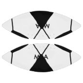 シンプルモノグラムあなたの名前を追加しますミニマル男t アメリカンフットボール (パネル)