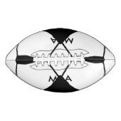 シンプルモノグラムあなたの名前を追加しますミニマル男t アメリカンフットボール (正面)