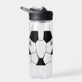 シンプルモノグラムあなたの名前を追加しますミニマル男t ウォーターボトル (右面)