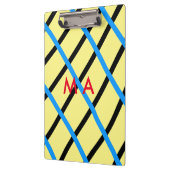 シンプルモノグラムあなたの名前を追加しますミニマル男t クリップボード (左)