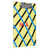 シンプルモノグラムあなたの名前を追加しますミニマル男t クリップボード (右)