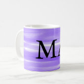 シンプルモノグラムあなたの名前を追加しますミニマル男t コーヒーマグカップ (正面左)