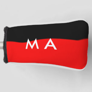 シンプルモノグラムあなたの名前を追加しますミニマル男t ゴルフヘッドカバー