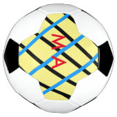 シンプルモノグラムあなたの名前を追加しますミニマル男t サッカーボール (回転)