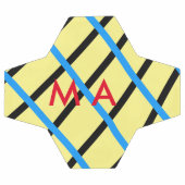 シンプルモノグラムあなたの名前を追加しますミニマル男t サッカーボール (フラット)