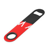 シンプルモノグラムあなたの名前を追加しますミニマル男t スピード栓抜き (裏面アングル)