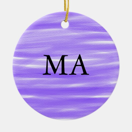 シンプルモノグラムあなたの名前を追加しますミニマル男t セラミックオーナメント (正面)