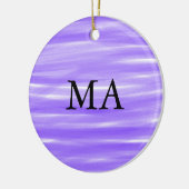 シンプルモノグラムあなたの名前を追加しますミニマル男t セラミックオーナメント (左)