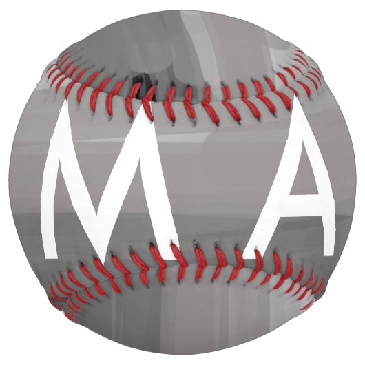 シンプルモノグラムあなたの名前を追加しますミニマル男t ソフトボール (正面)