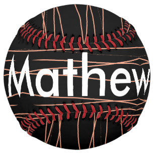 シンプルモノグラムあなたの名前を追加しますミニマル男t ソフトボール