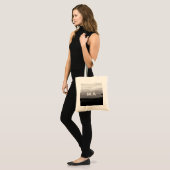 シンプルモノグラムあなたの名前を追加しますミニマル男t トートバッグ (正面(モデル))