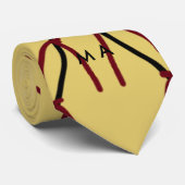 シンプルモノグラムあなたの名前を追加しますミニマル男t ネクタイ (ロール)