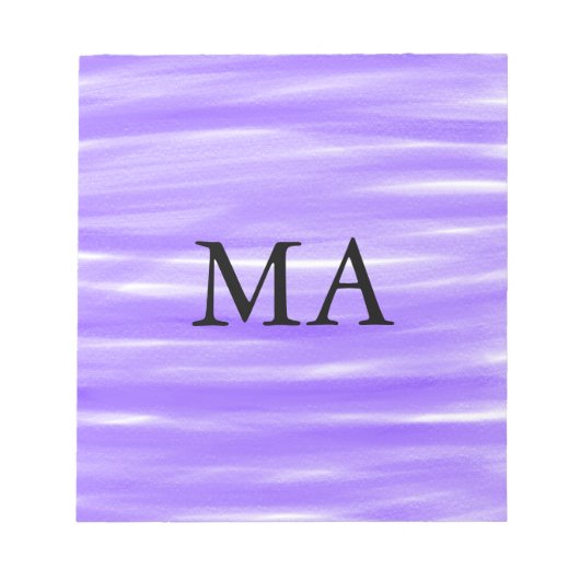 シンプルモノグラムあなたの名前を追加しますミニマル男t ノートパッド (正面)