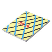 シンプルモノグラムあなたの名前を追加しますミニマル男t ノートパッド (回転)