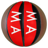 シンプルモノグラムあなたの名前を追加しますミニマル男t バスケットボール (縦)