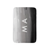 シンプルモノグラムあなたの名前を追加しますミニマル男t バスマット (正面縦)