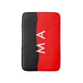 シンプルモノグラムあなたの名前を追加しますミニマル男t バスマット (正面縦)