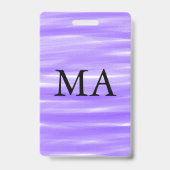 シンプルモノグラムあなたの名前を追加しますミニマル男t バッジ (裏面)