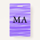 シンプルモノグラムあなたの名前を追加しますミニマル男t バッジ (裏面)