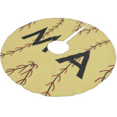 シンプルモノグラムあなたの名前を追加しますミニマル男t ブラッシュドポリエステルツリースカート (アングル)