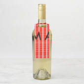 シンプルモノグラムあなたの名前を追加しますミニマル男t ボトルネックタグ (ボトル)