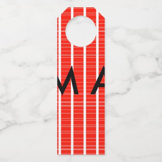 シンプルモノグラムあなたの名前を追加しますミニマル男t ボトルネックタグ (正面)