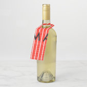 シンプルモノグラムあなたの名前を追加しますミニマル男t ボトルネックタグ (アングル)