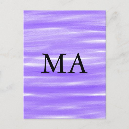 シンプルモノグラムあなたの名前を追加しますミニマル男t ポストカード (正面)