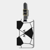 シンプルモノグラムあなたの名前を追加しますミニマル男t ラゲッジタグ (正面縦)