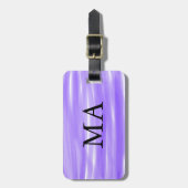 シンプルモノグラムあなたの名前を追加しますミニマル男t ラゲッジタグ (正面縦)
