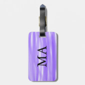 シンプルモノグラムあなたの名前を追加しますミニマル男t ラゲッジタグ (裏面縦)